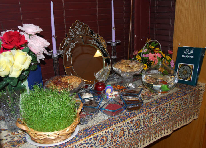 Haft Sin Table, Iranian Embassy, Ottawa, 2009, Brian W. Coad.