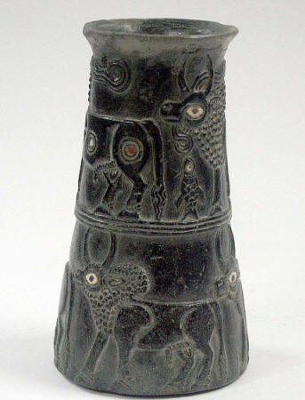 Chlorite vessel, 3rd millennium B.C., Jiroft, Kerman