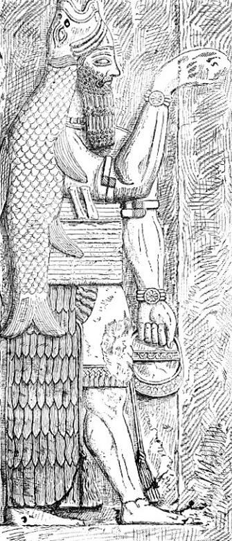Assyrian fish god from Whymper's 